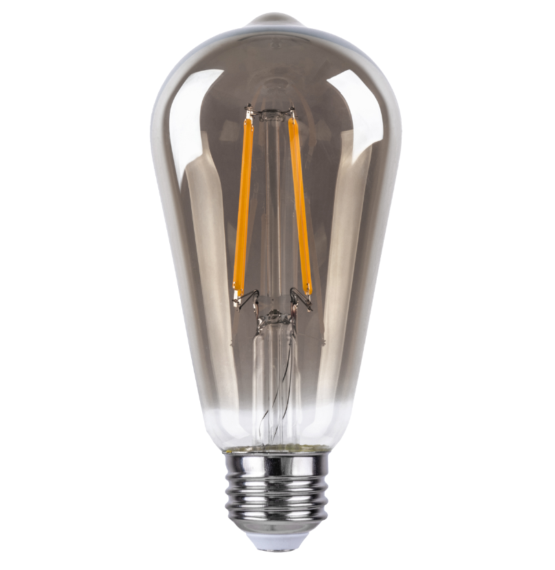 LED Filament Lamp - Smokey - E27 - 6 Watt - Extra warm wit - 540 Lumen - ST64 LED Filament Lamp - Smokey - E27 - 6 Watt - Extra warm wit - 540 Lumen - ST64